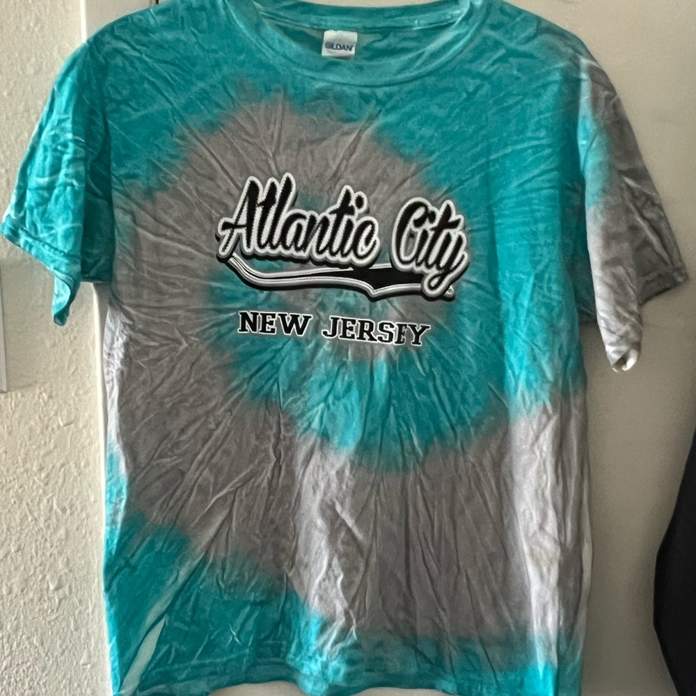 Gildan Heavy Cotton Youth T-Shirt - Blue and White